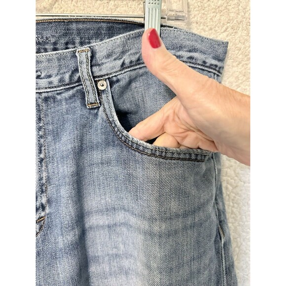 VTG Banana Republic Mens Jean 34X34 Straight Leg Blue Cotton Faded Pockets Denim - Picture 5 of 16